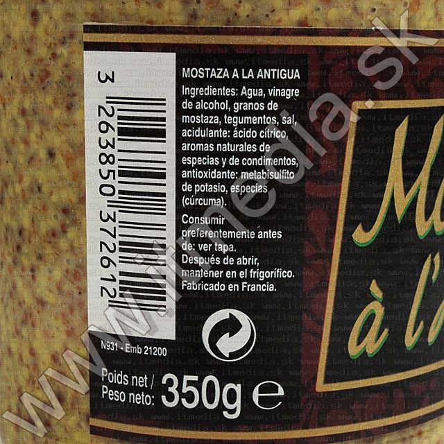 Image of Mustard Ancient (Moutarde a la ancienne) 350g (IT8618)
